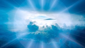 afterlife, heaven depicted by surreal clouds and sky