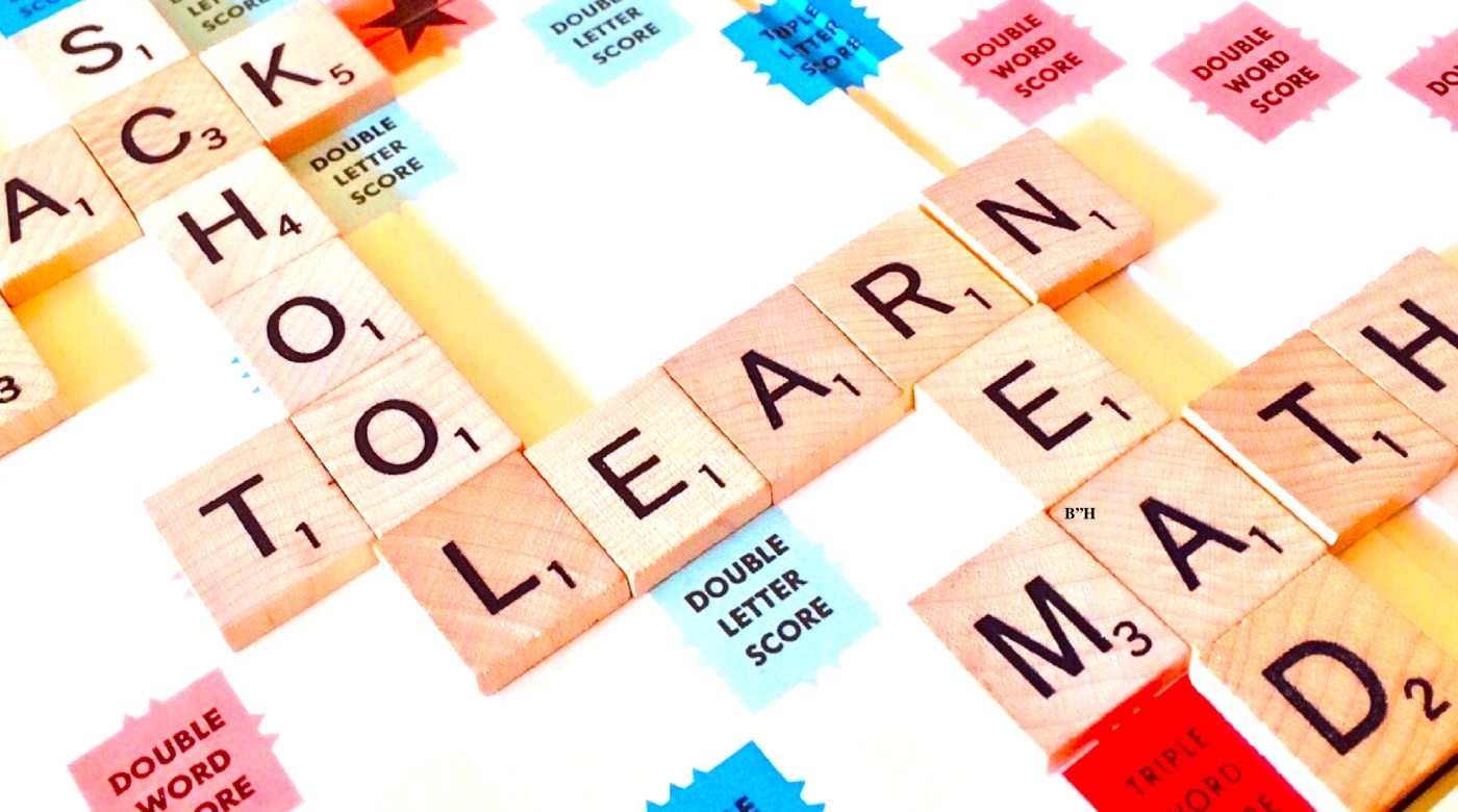 scrabble board education theme
