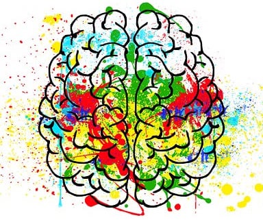colorful illustration of the brain