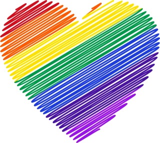 color inside a heart shape , art therapy