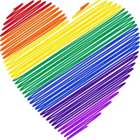 color inside a heart shape , art therapy