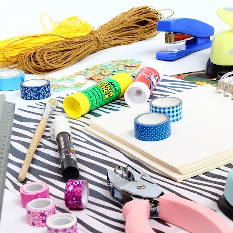 scrapbooking for art therapy, scrapbook paper and materials