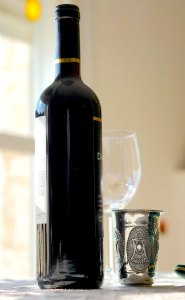 kiddush wine and cup