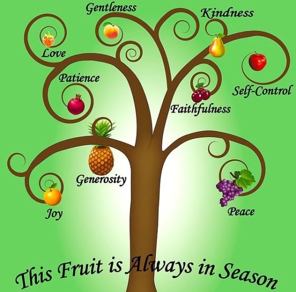 illustration of fruit tree with kindness