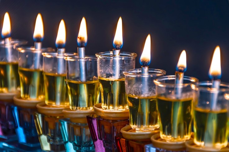 chanukah oil menorah, celebrating chanukah in heaven, the spiritual chanukah lights