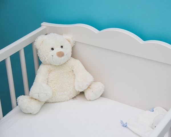 empty crib with teddy bear, child loss at any age empty crib with teddy bear, child loss at any age