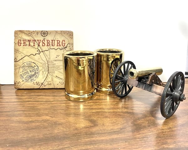 Jacob's souvenirs from Gettysburg. Keeping my child's memory alive.