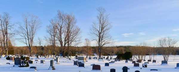 cemetery in the snow child loss, grief