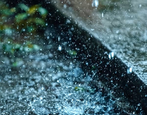 Rain pounding on the pavement. Thoughts on my child's yahrzeit.